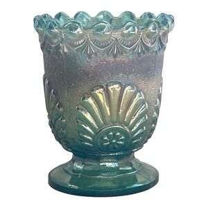 Rare Westmoreland Carnival Glass Shells &‎ Jewels Pattern Sugar Bowl No Lid